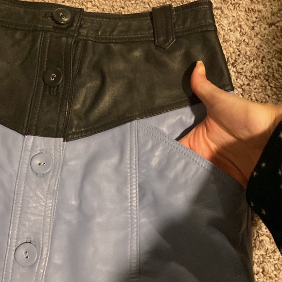 Topshop genuine leather skirt - Picture 6 of 6